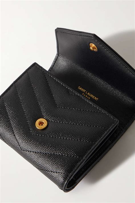 ysl leather quilted wallet|YSL wallet for sale.